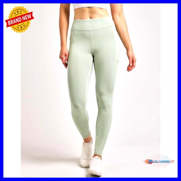 4-Pack Women's Full Length Athletic Leggings with Pockets High Waist Tummy - Picture 3 of 6